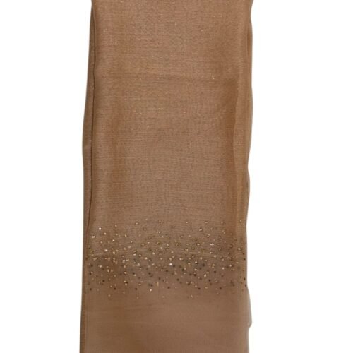 سكارف حرير أورغانزا - وردي